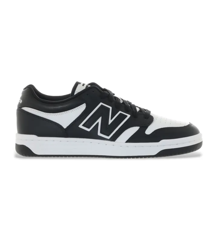 New Balance para hombre. BB480LV1 Zapatillas 480 negro (37.5), Plano, Cordones, Casual