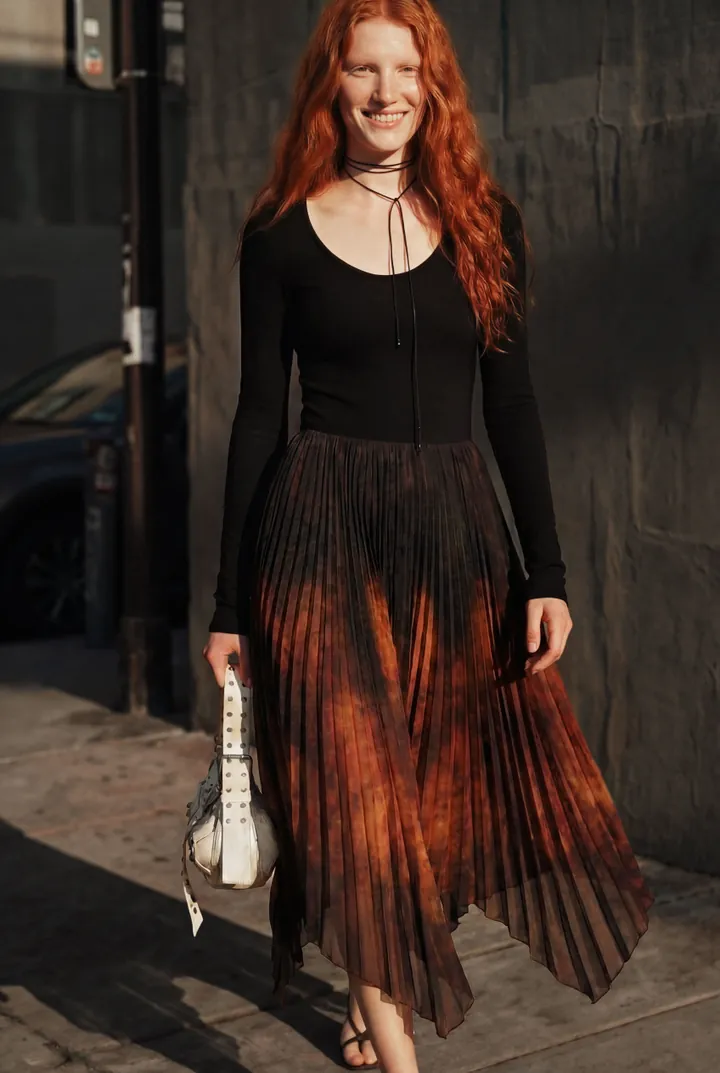 Desigual, Vestido ajustado midi, Mujer, Negro, L