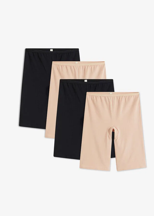 Bóxers largos con algodón orgánico para mujeres (4 unidades)