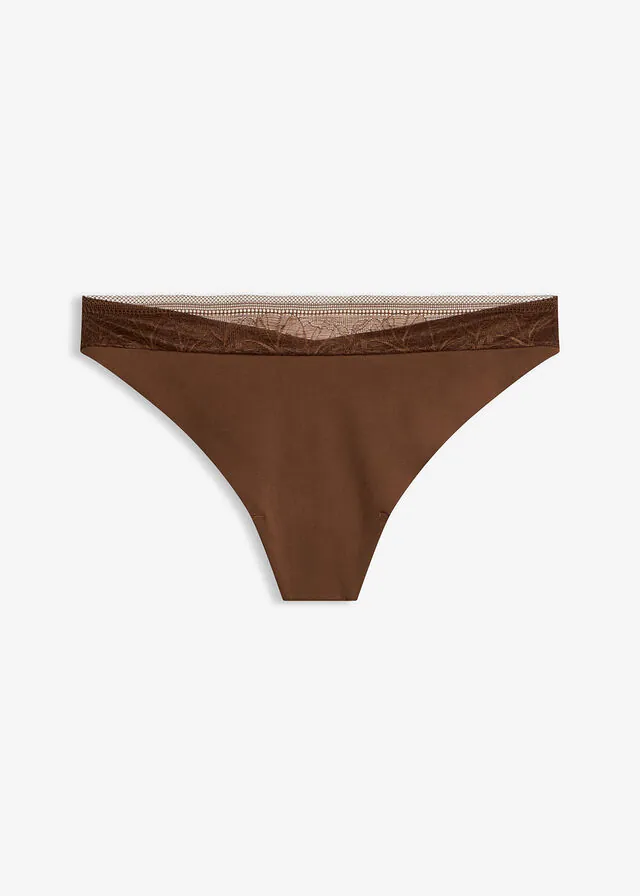 Tanga con corte láser y parte trasera sin costuras