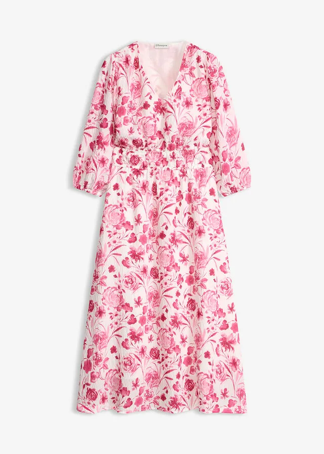 Vestido midi de mezcla de viscosa