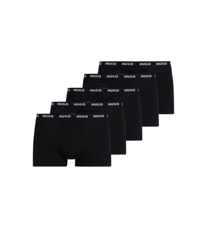 HUGO para hombre. 50493840 Pack de 5 boxers negro (L), Homewear, Algodón