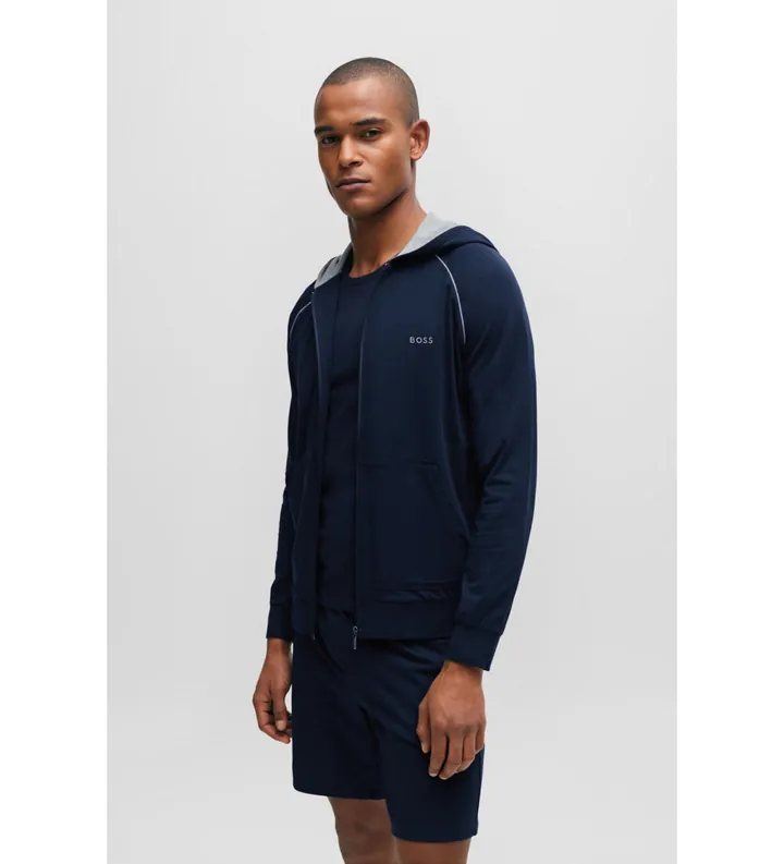 BOSS para hombre. 50515392 Sudaera Mix&Match marino (L), Homewear, Algodón, Manga larga