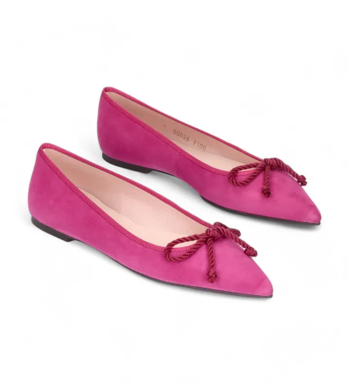 Pretty Ballerinas para mujer. 47987 Zapatos Ella rosa (36), Tela, Plano, 1 a 3cm, Ninguno, Casual