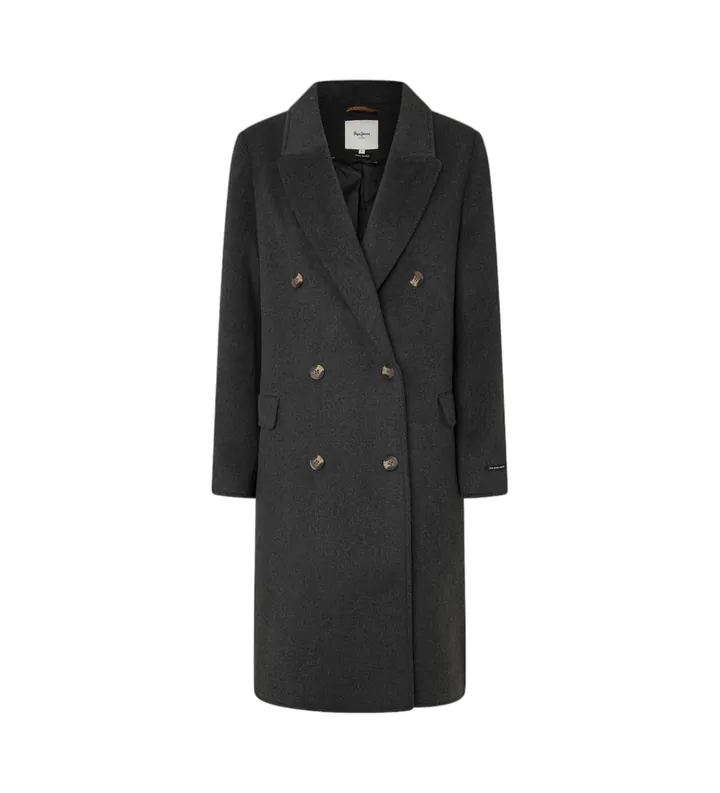 Pepe Jeans para mujer. PL402473 Abrigo Beth gris (L), Casual, Lana