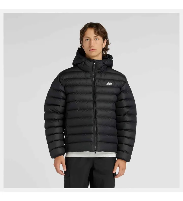 New Balance para hombre. MO53500 Chaqueta Sport Essentials negro (L), Casual, Poliéster
