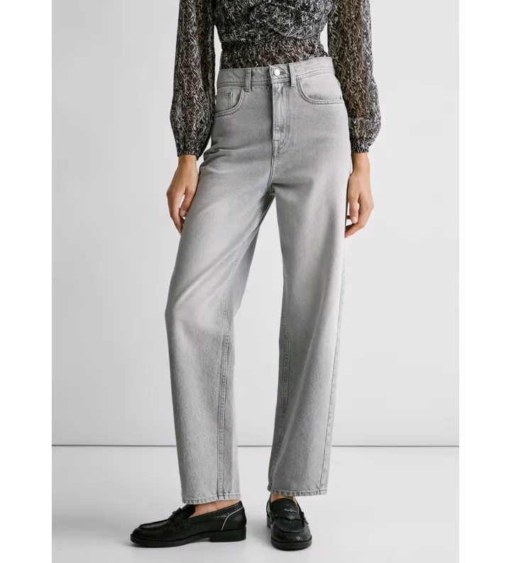 Pepe Jeans para mujer. PL2050895 Jeans W11 Barrel Addison gris (24/30), Casual, Algodón, Denim