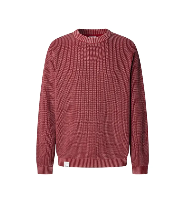 Pepe Jeans para hombre. PM7000022 Jersey Parker rojo (L), Casual, Algodón