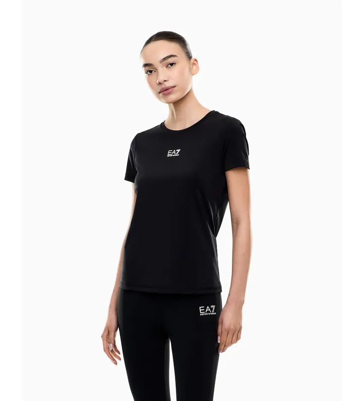 EA7 para mujer. 7W000930_AF14524 Camiseta Ventus7 negro (3XL), Casual, Deportivo, Poliamida, Manga corta