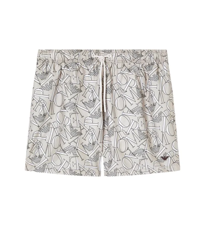 Emporio Armani para hombre. EM000583_AF20440 Bañador Allover taupe (L), Beachwear, Poliéster
