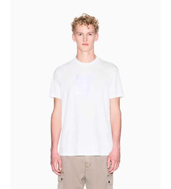 A|X Armani Exchange para hombre. XM002213AF10356U0009 Camiseta Elegant blanco (L), Casual, Algodón, Manga corta