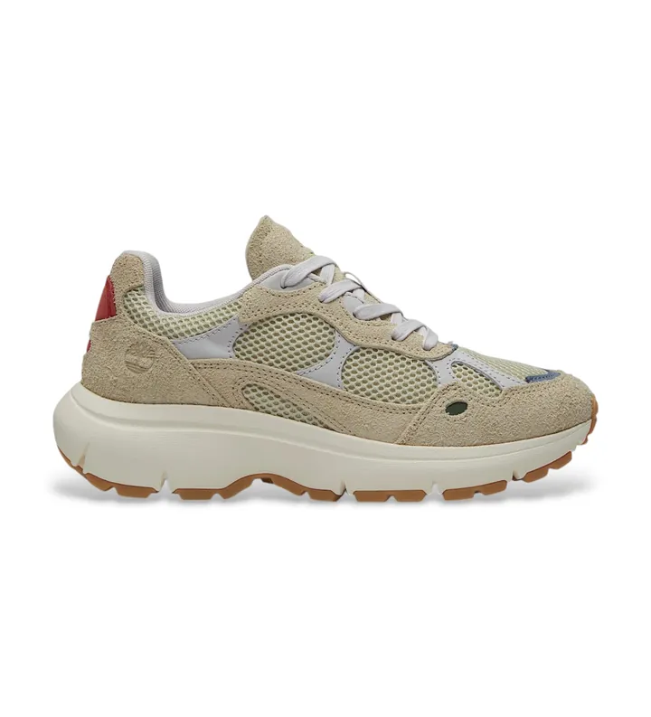 Timberland para mujer. TB0A43R8EO01 Zapatillas Hazel Lane de piel beige (39 W), Plano, Cordones, Casual