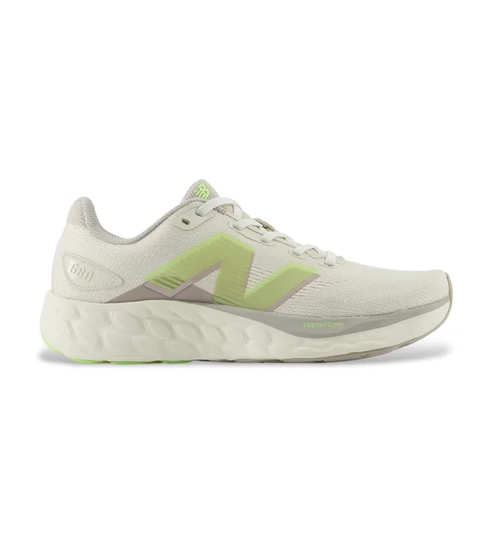 New Balance para mujer. W680V8 Zapatillas Fresh Foam 680 v8 beige (37.5), Tela, Plano, Cordones, Deportivo