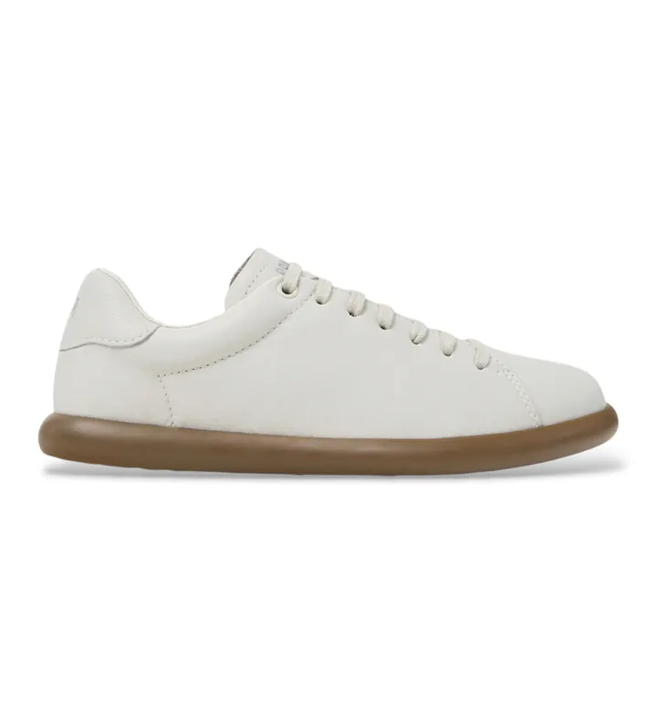 Camper para mujer. K201819-003 Zapatillas de piel Pelotas Soller blanco (35), Plano, Ninguno, Casual