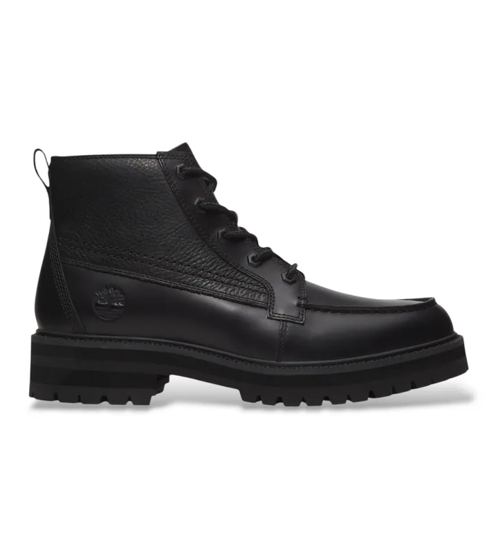 Timberland para hombre. TB0A2MUQW021 Botines de piel Britton Drive negro (40), Plano, Cordones, Casual