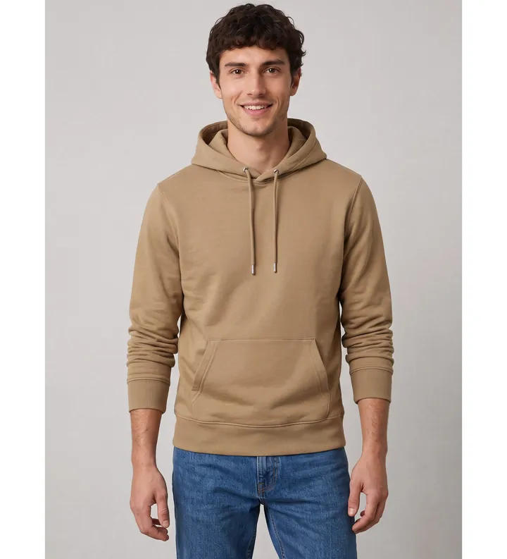 Gant para hombre. 2007058 Sudadera con capucha Shield taupe (L), Casual, Algodón