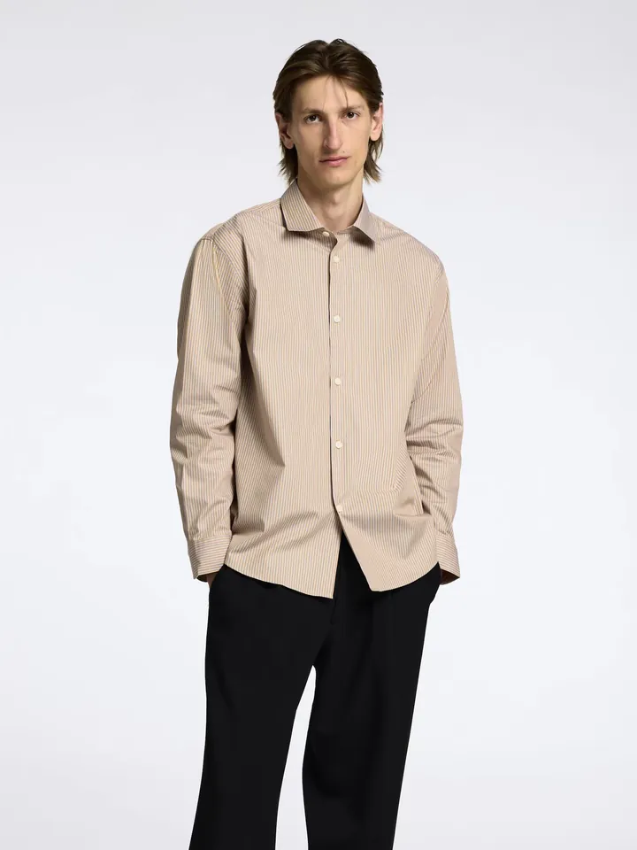 SELECTED Camisa  moca / lila claro