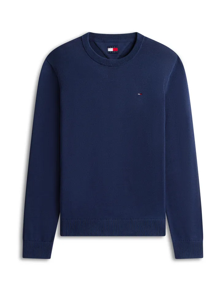 Tommy Jeans Jersey 'Tommy Flag Slim' navy