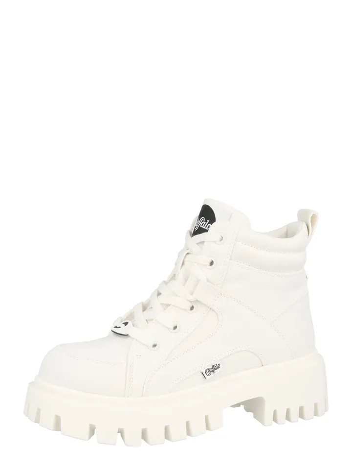 BUFFALO Botines con cordones 'ZANOS' blanco