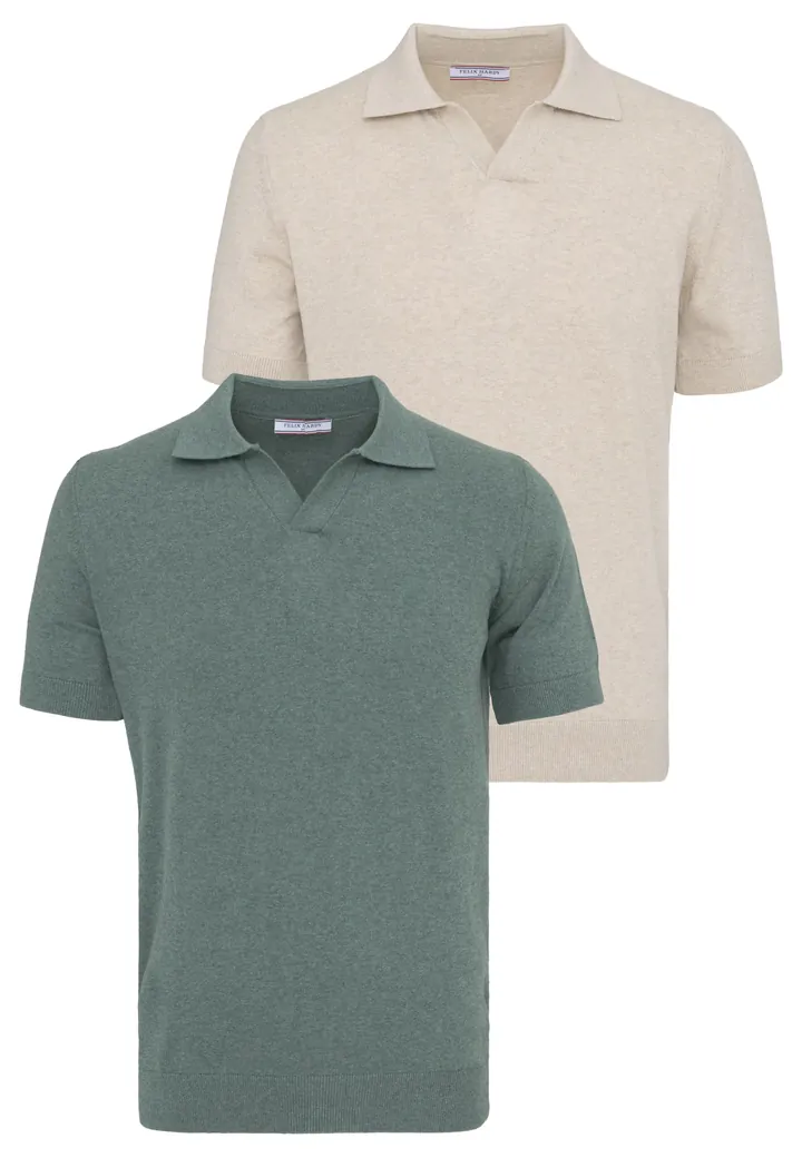 Felix Hardy Camiseta  beige claro / verde oscuro
