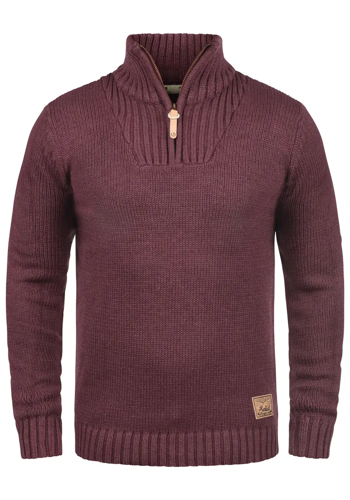 !Solid Jersey 'Petro'  rojo vino