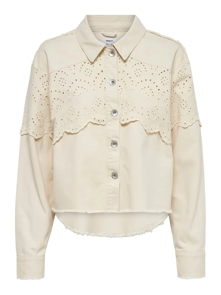 ONLY Chaqueta de entretiempo 'ONLElena'  crema