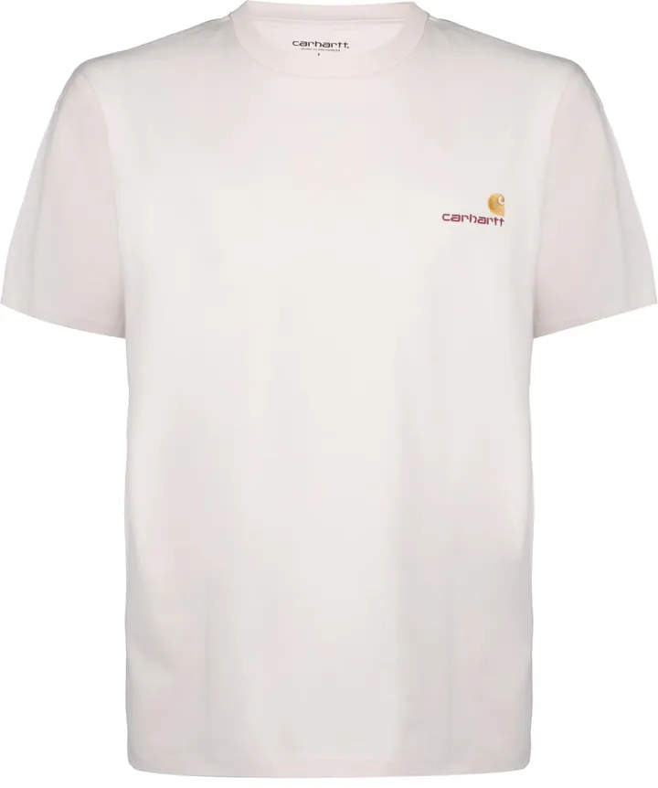 Carhartt WIP Camiseta 'American Script' arena / blanco natural