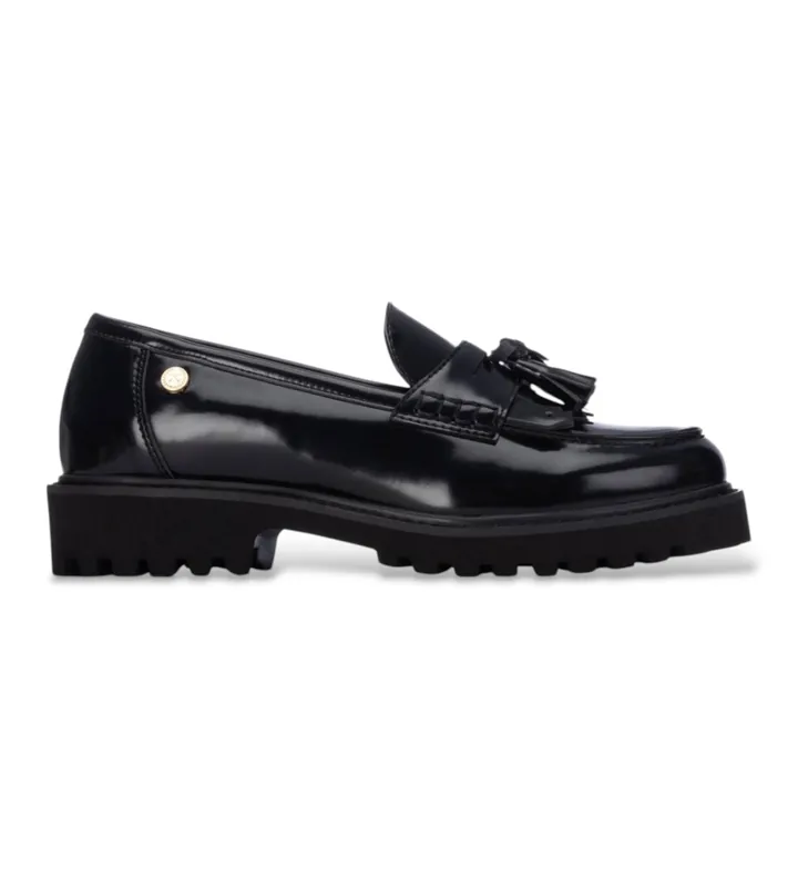 Xti para mujer. 14630001-NEGRO Zapatos 146300 negro (36), Plano, Ninguno, Casual, Clásico