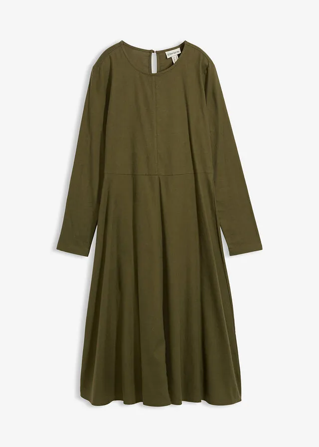 Vestido de franela ligero de algodón puro