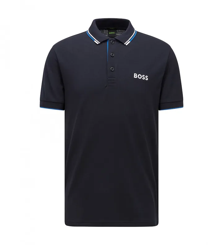 BOSS para hombre. 50469102 Polo Paddy Pro marino (M), Azul, Casual, Algodón, Manga corta