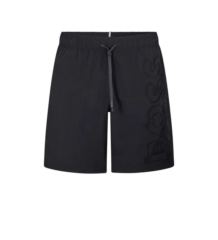 BOSS para hombre. 50469329 Bañador Whale negro (L), Casual, Beachwear, Poliamida, Sostenible