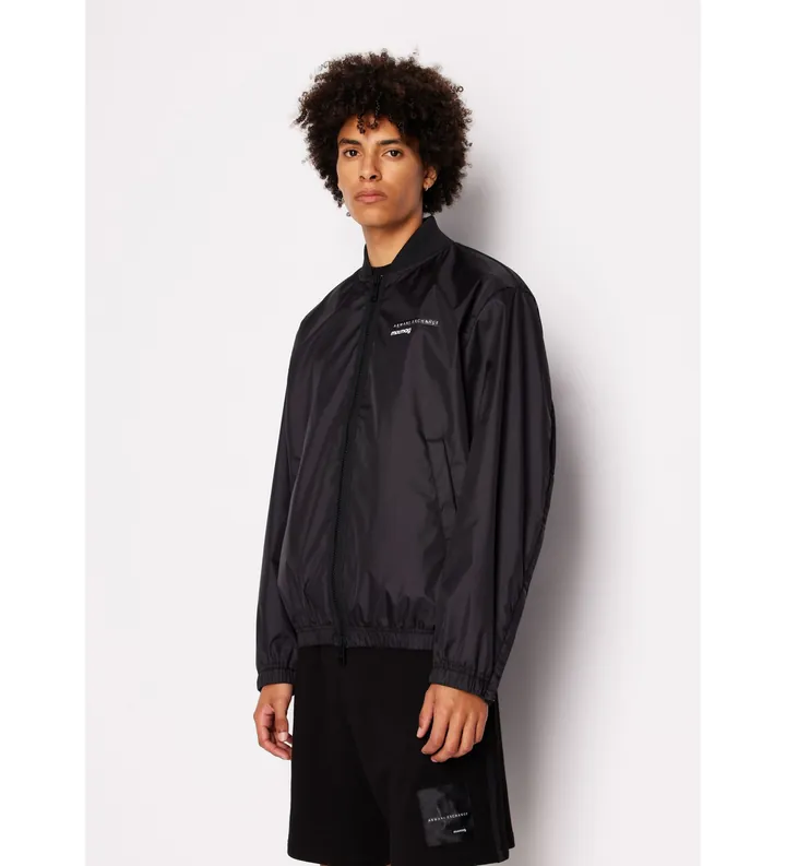 A|X Armani Exchange para hombre. 3DZB20ZN4EZ1200 Chaqueta deportiva negro (M), Casual, Poliéster