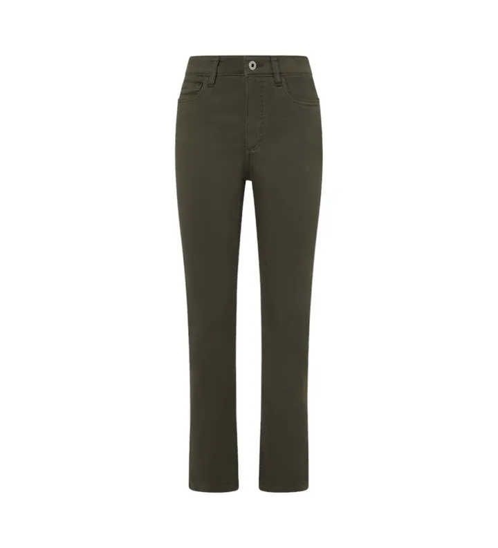 Pepe Jeans para mujer. PL211700 Pantalón Tessa verde (25/30), Casual, Algodón, Sostenible