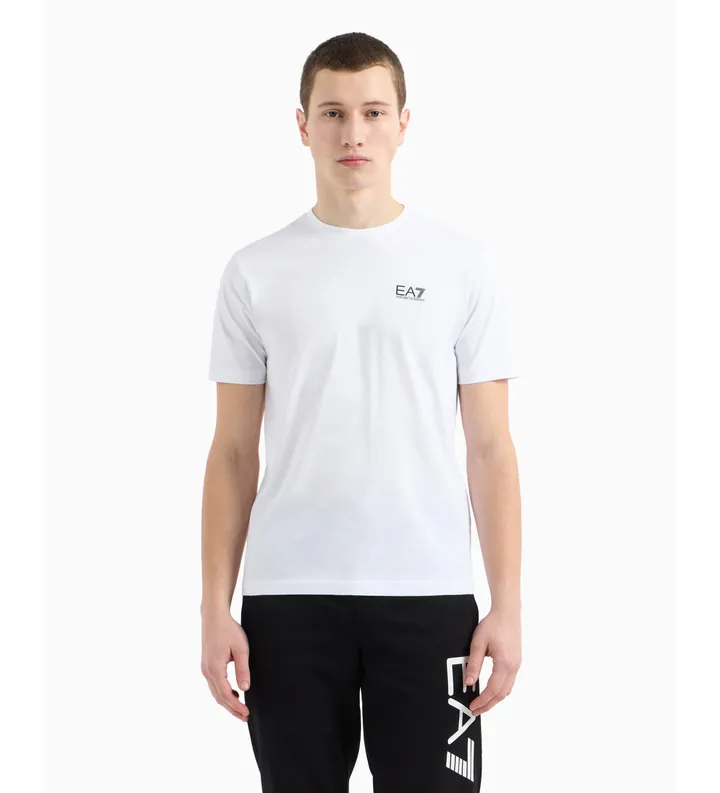 EA7 para hombre. 7M000567_AF10375 Camiseta AF10375-7M000567 blanco (3XL), Casual, Algodón, Manga corta