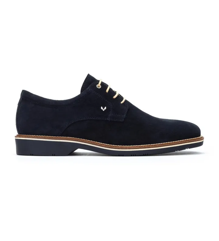 Martinelli para hombre. 1689-2889X Zapatos de Piel Watford marino (40), Plano, Cordones, Casual, Clásico
