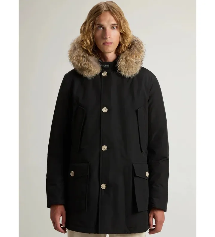 Woolrich para hombre. CFWOOU0482MHUT0001 Parka Artic Ramar negro (L), Casual, Poliéster
