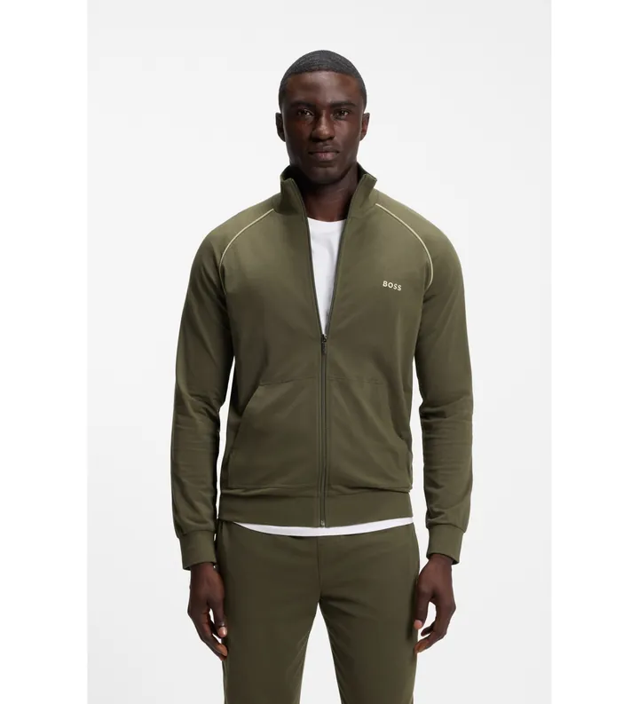 BOSS para hombre. 50515307 Chaqueta Mix&Match verde (L), Homewear, Algodón