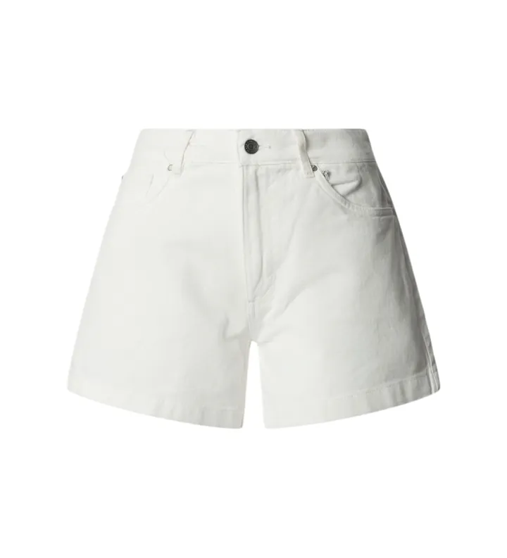 Pepe Jeans para mujer. PL8000020 Shorts High Waist A Line Fabiola blanco (L), Casual, Algodón