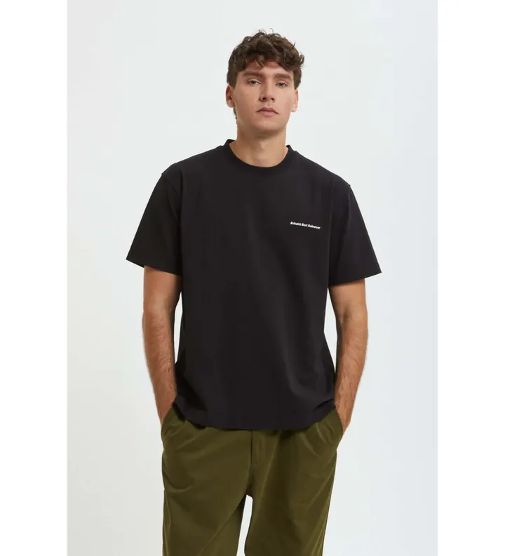Baracuta para hombre. BRTEE0024UT2968 Camiseta Britain Rainwear negro (L), Casual, Algodón, Manga corta