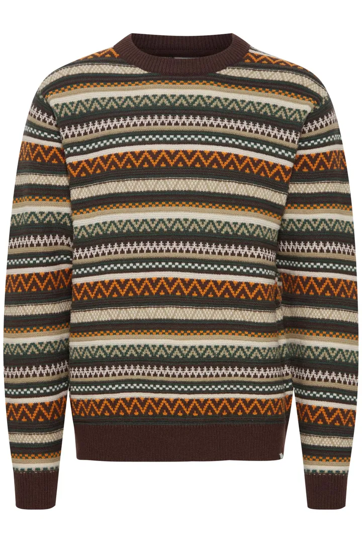 !Solid Jersey 'Gardar'  marrón / mezcla de colores