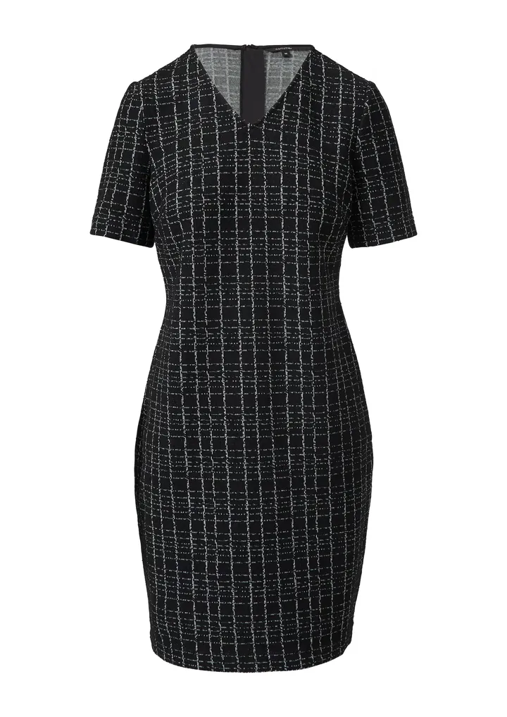 COMMA Vestido negro / blanco