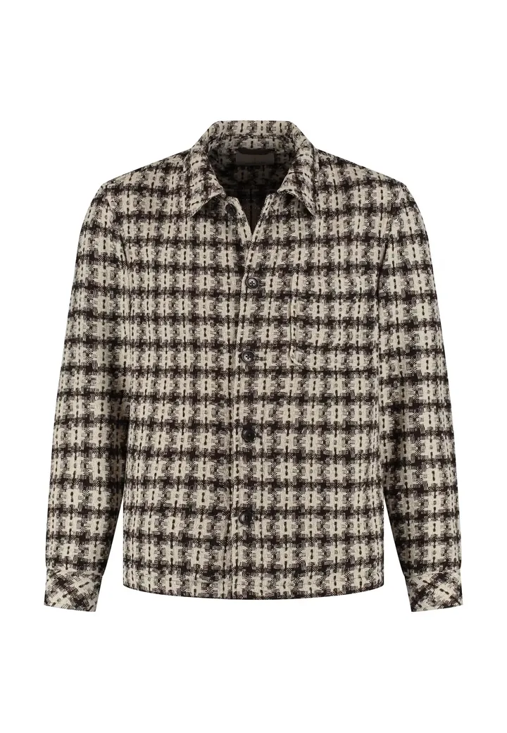 Dstrezzed Chaqueta de entretiempo  beige claro / marrón oscuro