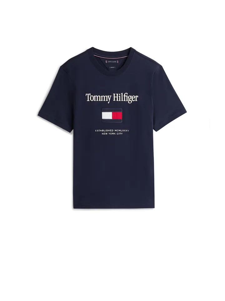 TOMMY HILFIGER Camiseta marino / rojo / blanco