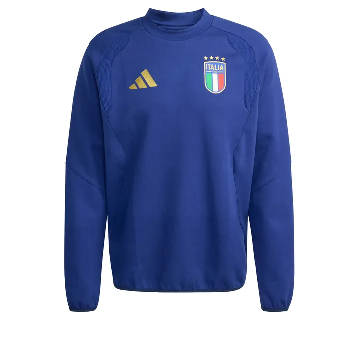 ADIDAS PERFORMANCE Sudadera 'Italy Tiro Travel Crew' azul / amarillo / mezcla de colores