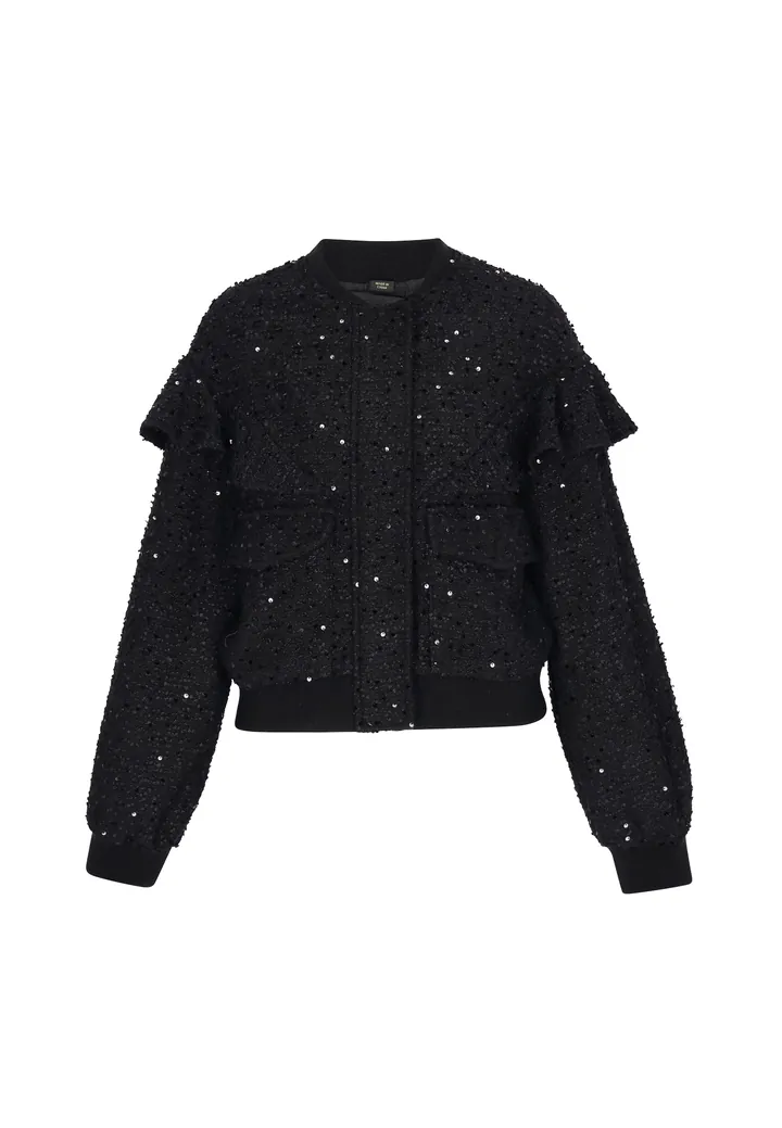 faina Chaqueta de entretiempo 'Festive' negro