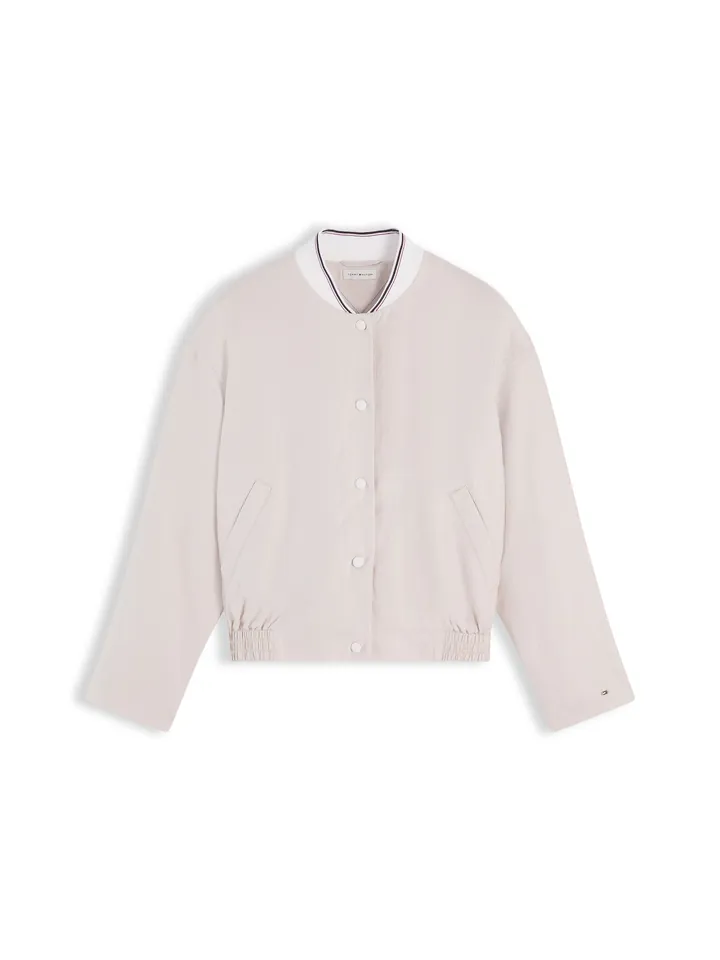 TOMMY HILFIGER Chaqueta de entretiempo ecru / blanco