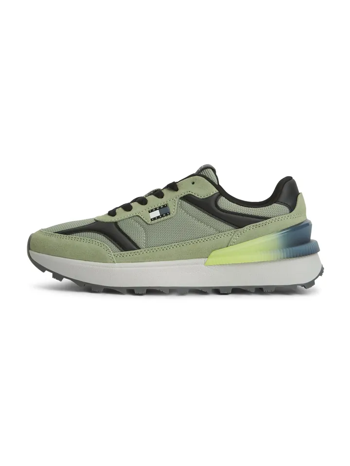 Tommy Jeans Zapatillas deportivas bajas  gris claro / verde neón / verde claro