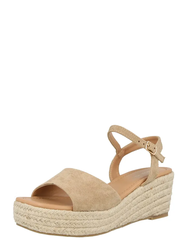 ABOUT YOU Sandalias con hebilla 'Fenja' moca
