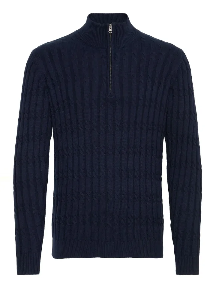 INDICODE JEANS Jersey 'Paulo'  azul / navy / azul oscuro