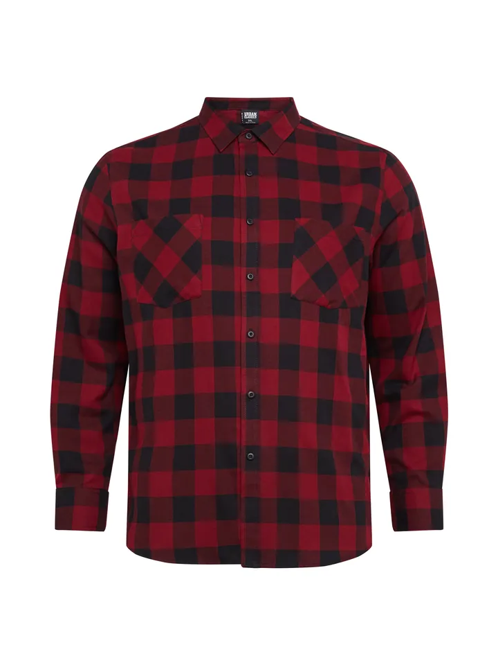 Urban Classics Camisa borgoña / negro